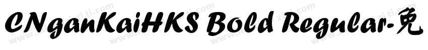 CNganKaiHKS Bold Regular字体转换